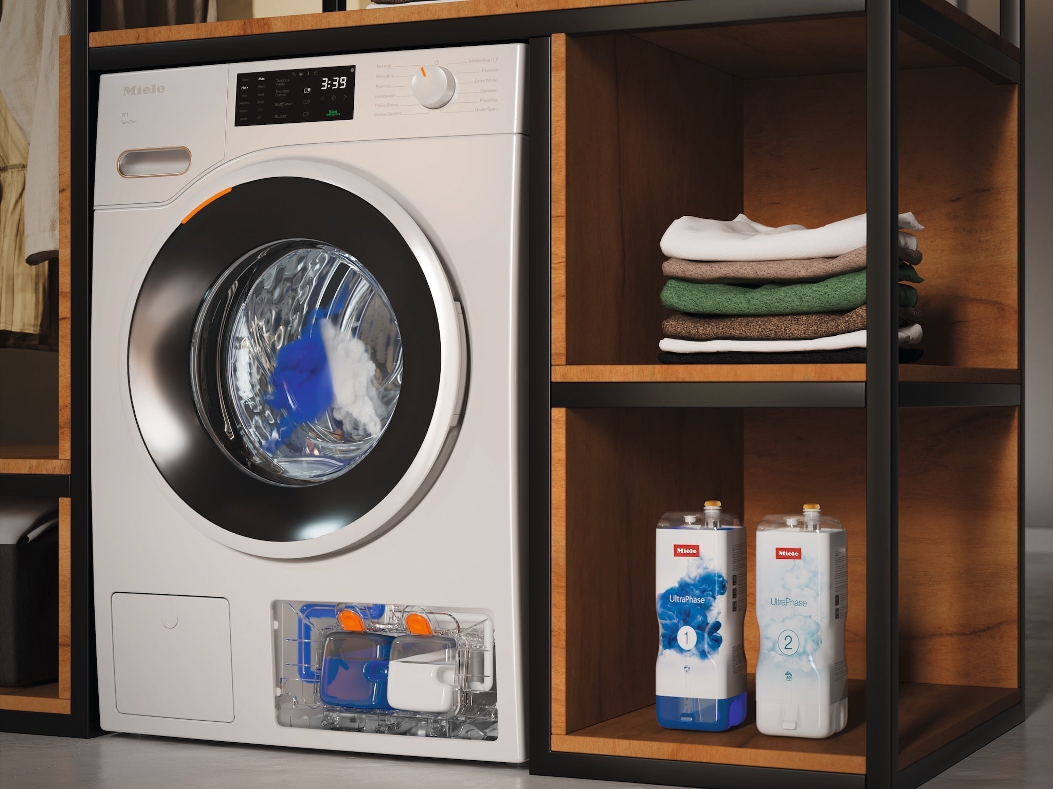 Lavadora de Carga Frontal 9 kg 1600 rpm Dosificación Automática WiFi Blanco