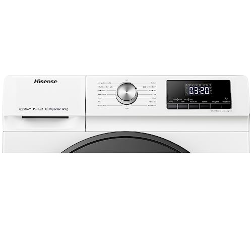 Lavadora de Carga Frontal 12 kg Inverter 15 Programas 1400 rpm Blanco Clase A