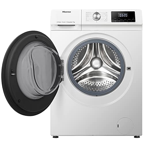 Lavadora de Carga Frontal 10 kg 1400 rpm Inverter Vapor Blanco Clase A