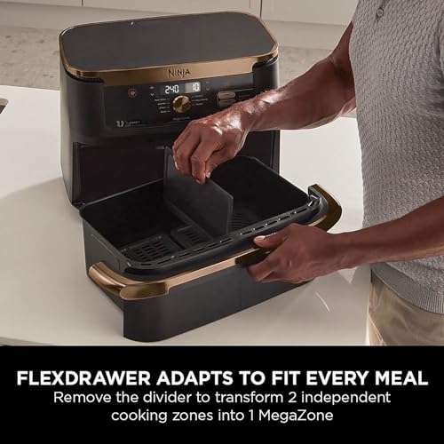 Ninja Foodi FlexDrawer Freidora de Aire Doble 10,4 L 7 en 1