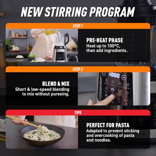 Tefal PerfectMix Cook Batidora de Vaso y Sopera 2 L 10 Programas