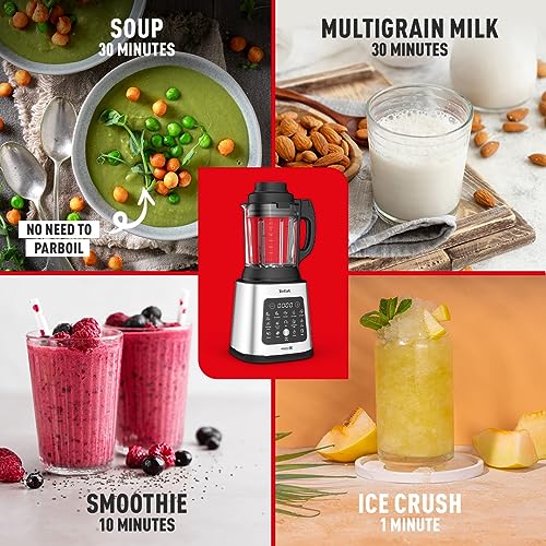 Tefal PerfectMix Cook Batidora de Vaso y Sopera 2 L 10 Programas