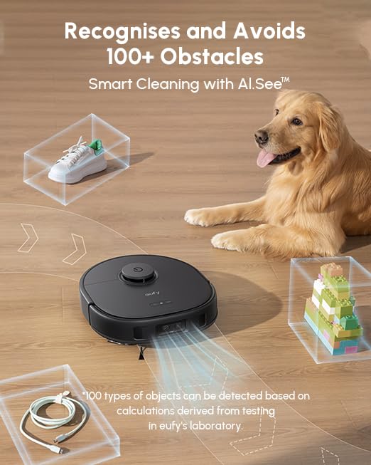 eufy X10 Pro Omni Robot Aspirador y Fregona 8000Pa Estación Todo en Uno Negro