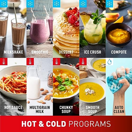 Tefal PerfectMix Cook Batidora de Vaso y Sopera 2 L 10 Programas