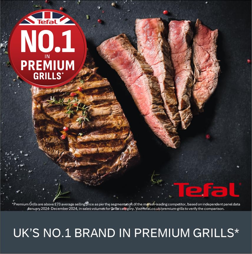 Tefal OptiGrill Plus XL Grill Eléctrico 9 Programas con Sensor de Cocción