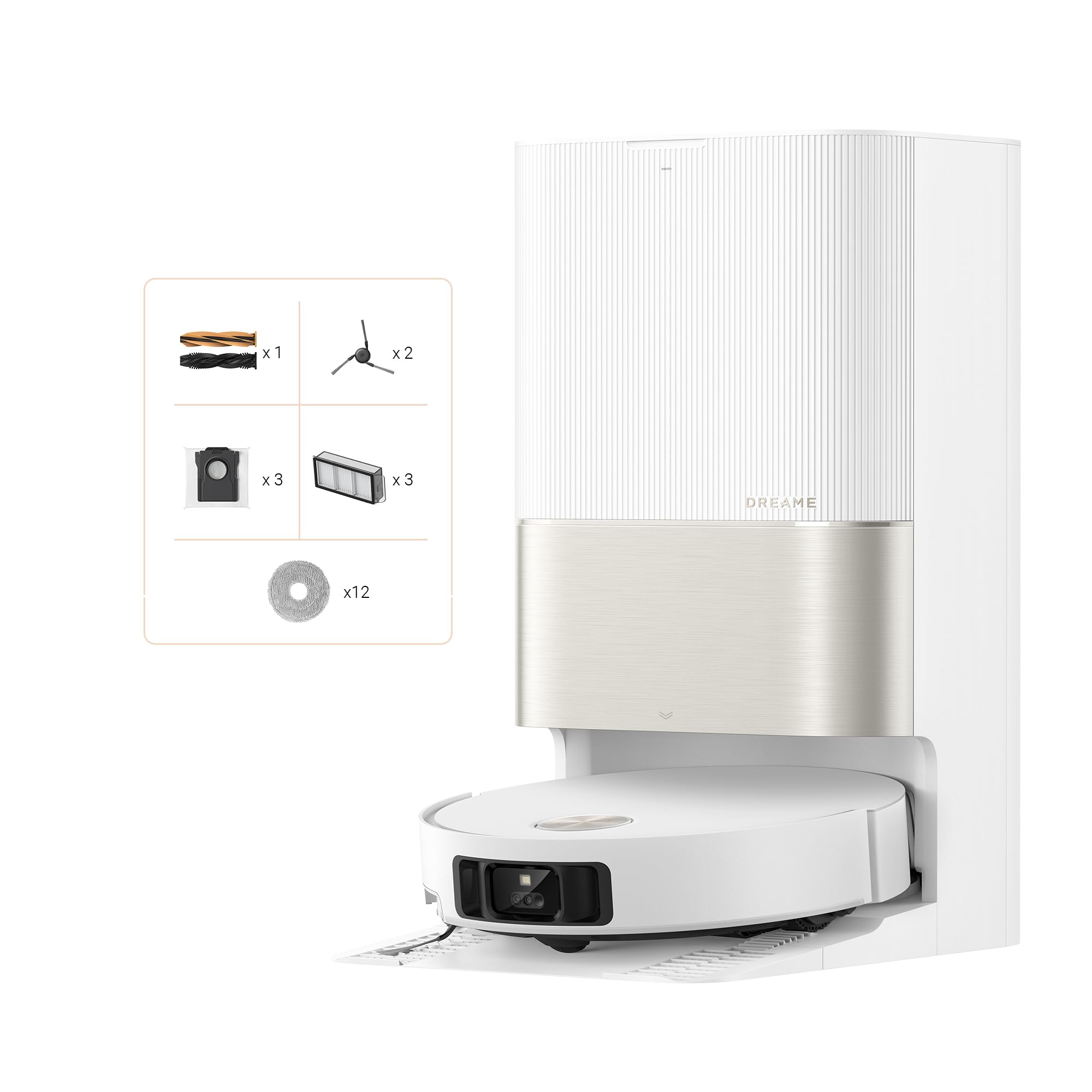 Dreame X50 Ultra Robot Aspirador y Fregona 20000Pa Agua Caliente Blanco