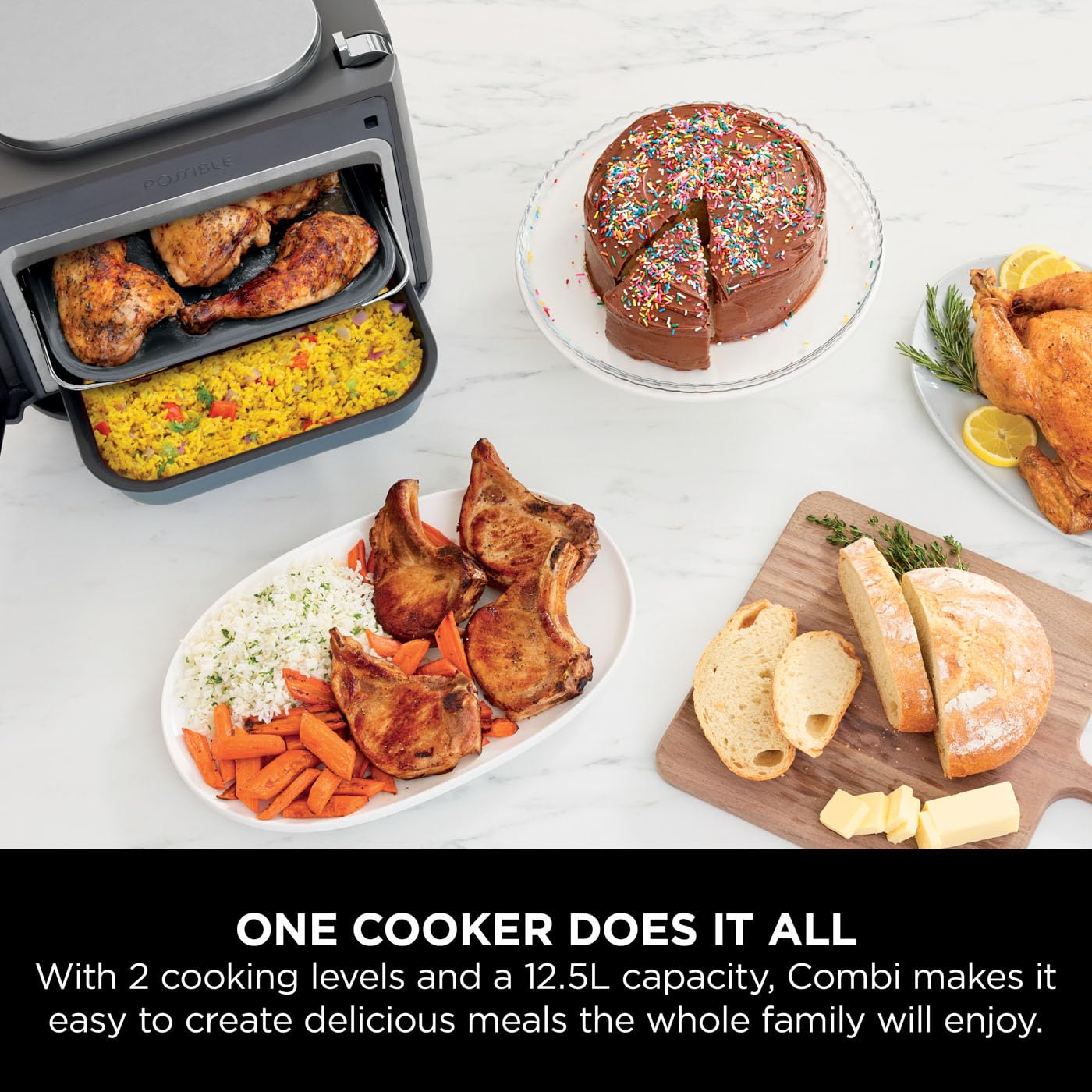 Ninja Combi Olla Multifunción Horno y Freidora de Aire 12 en 1