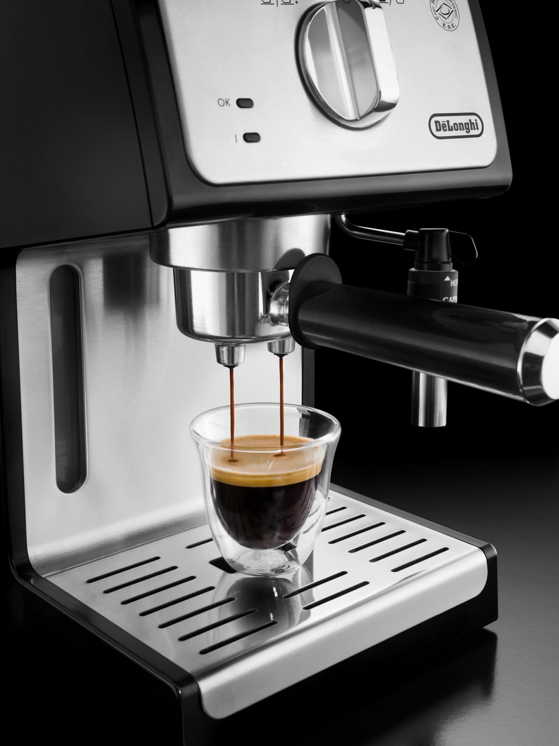 De'Longhi Cafetera Espresso Manual Café y Cappuccino Negro