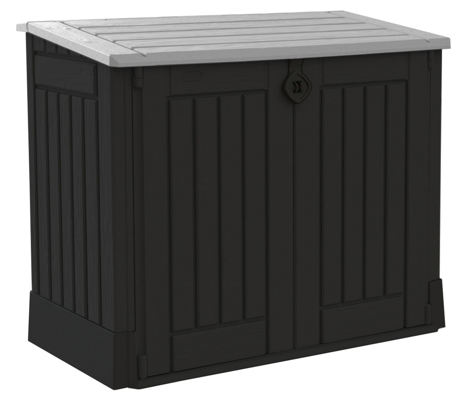 Keter Store-It-Out Midi Caseta de Almacenamiento 130x74x110 cm Negro/Gris
