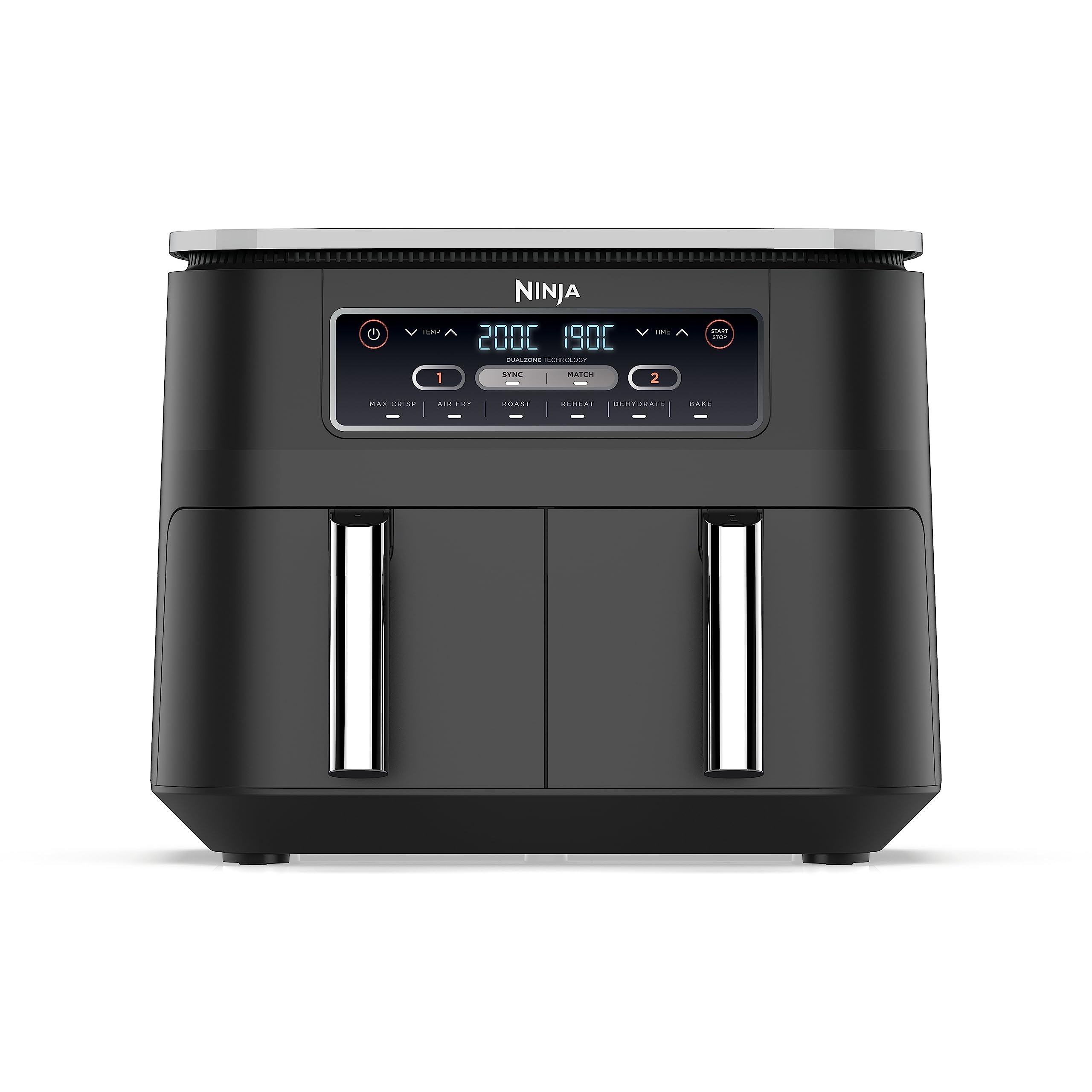 Ninja Foodi Dual Zone Freidora de Aire Doble 7,6 L 6 en 1