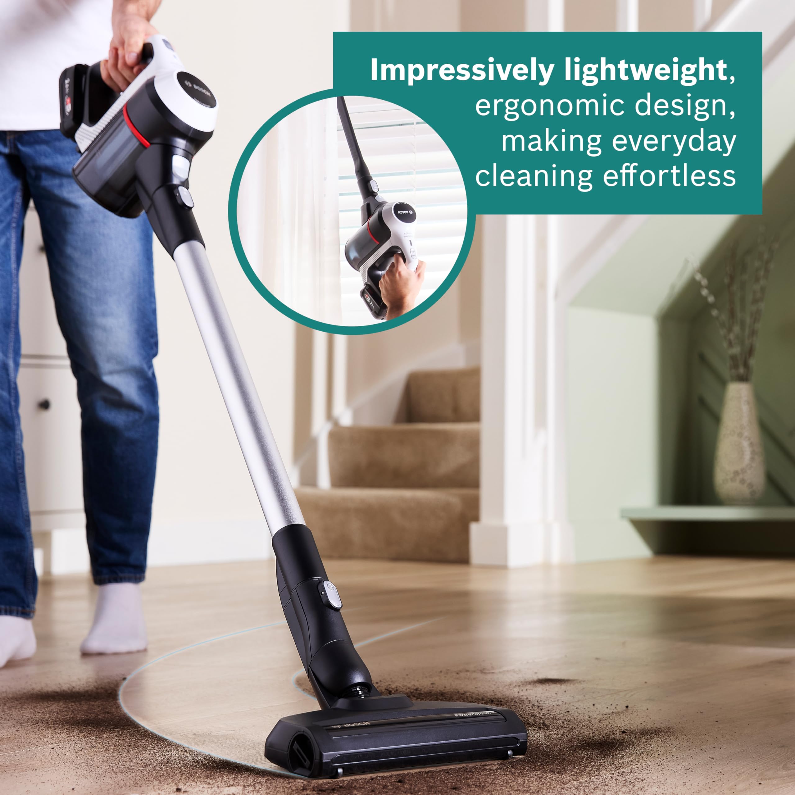 Bosch Unlimited 6 ProHome Aspirador Escoba Inalámbrico Ultraligero
