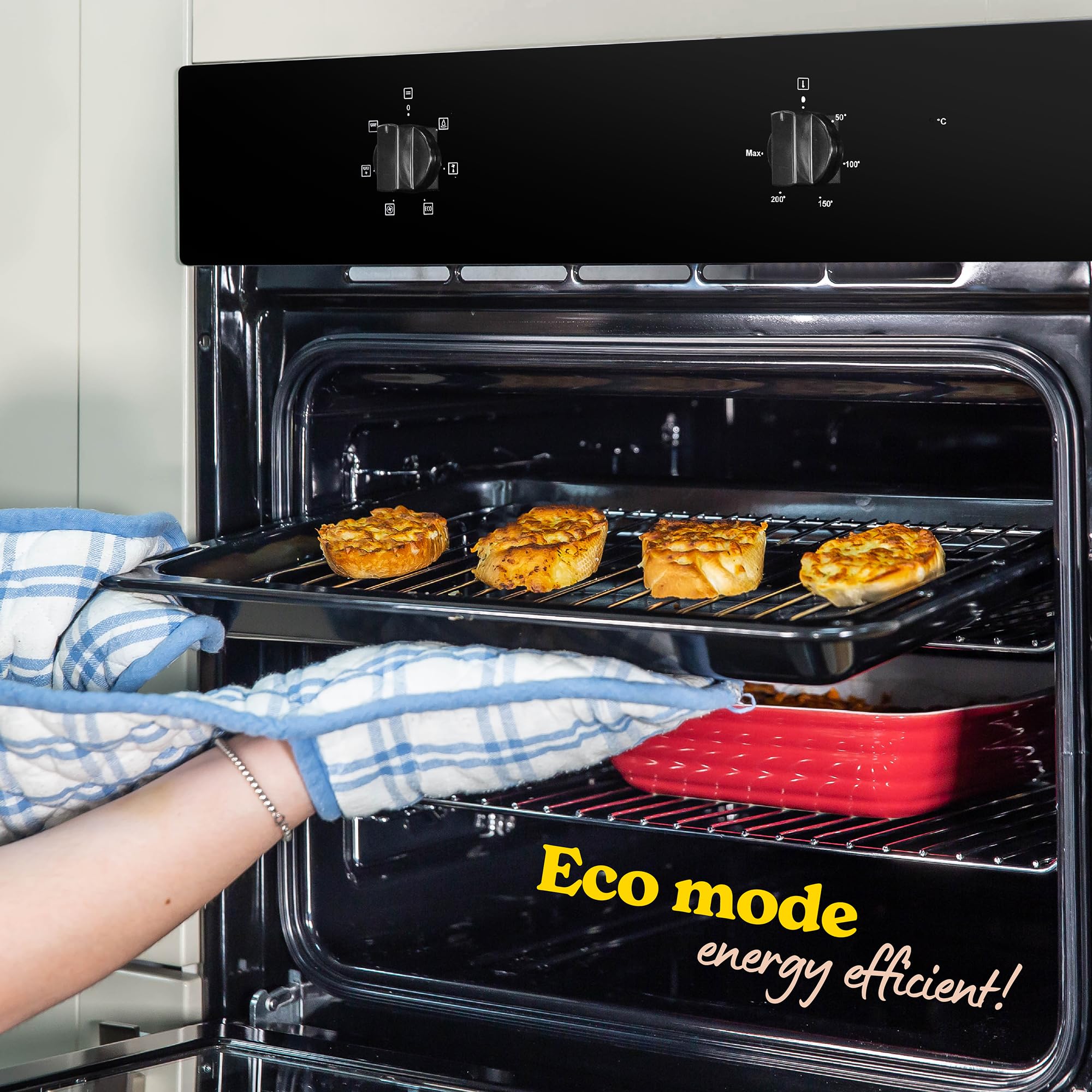 Russell Hobbs Horno Eléctrico Empotrable 70 L 60 cm con Grill Negro