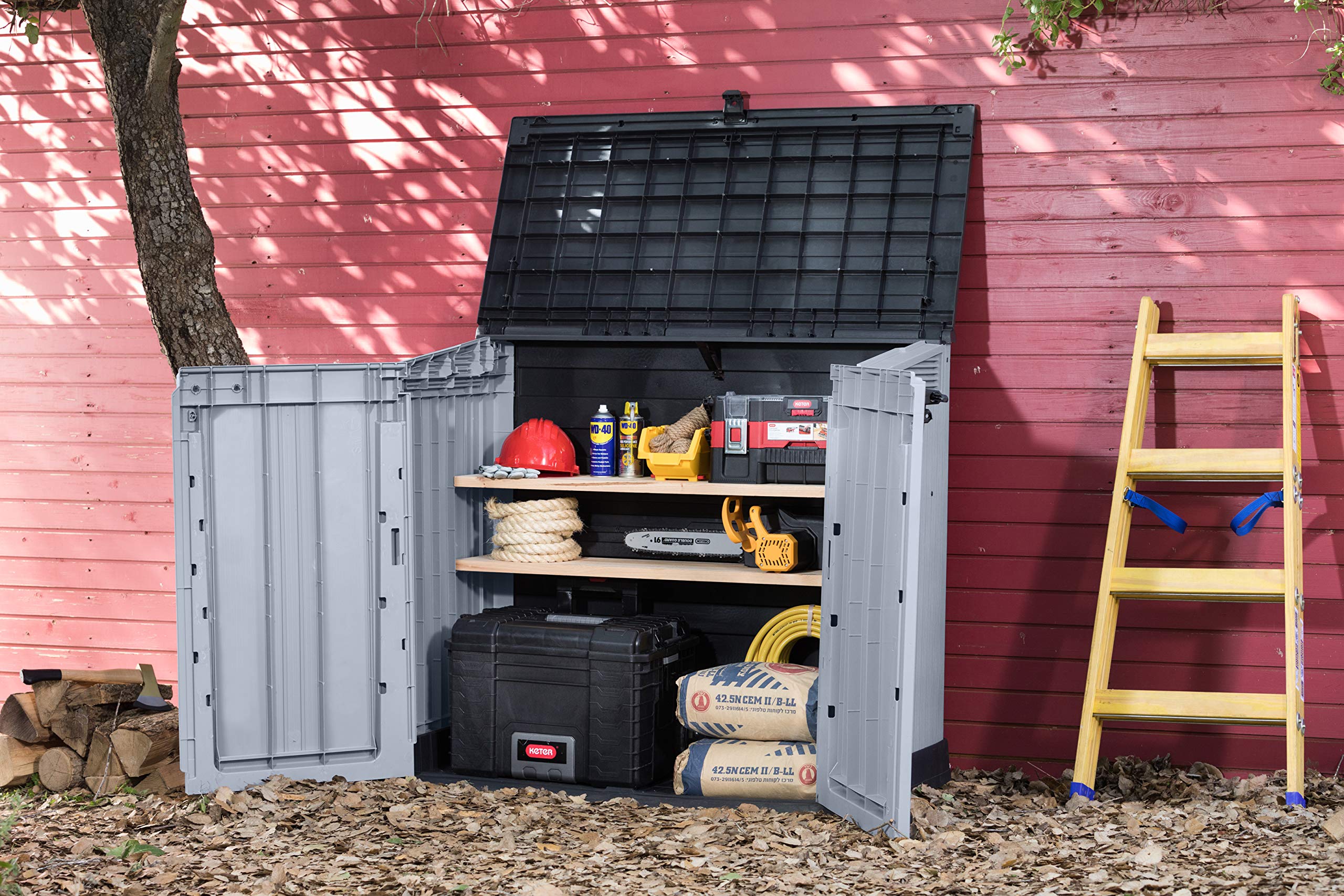 Keter Store-It-Out Nova Caseta de Almacenamiento 32x71,5x113,5 cm Gris