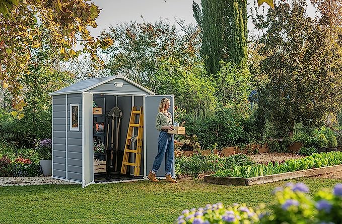 Keter Manor Caseta de Jardín Doble Puerta