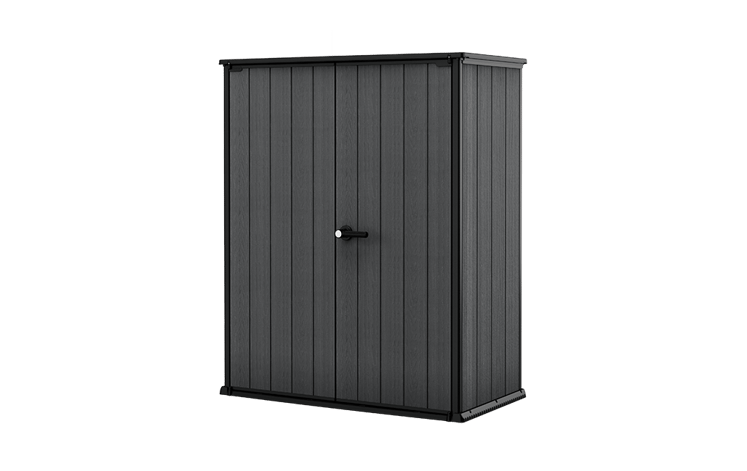 Keter Cortina Alto Armario de Almacenamiento 1400 L Gris