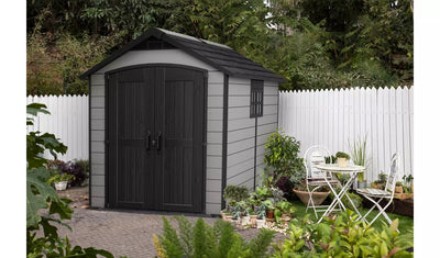 Keter Premier Caseta de Jardín de Plástico Gris