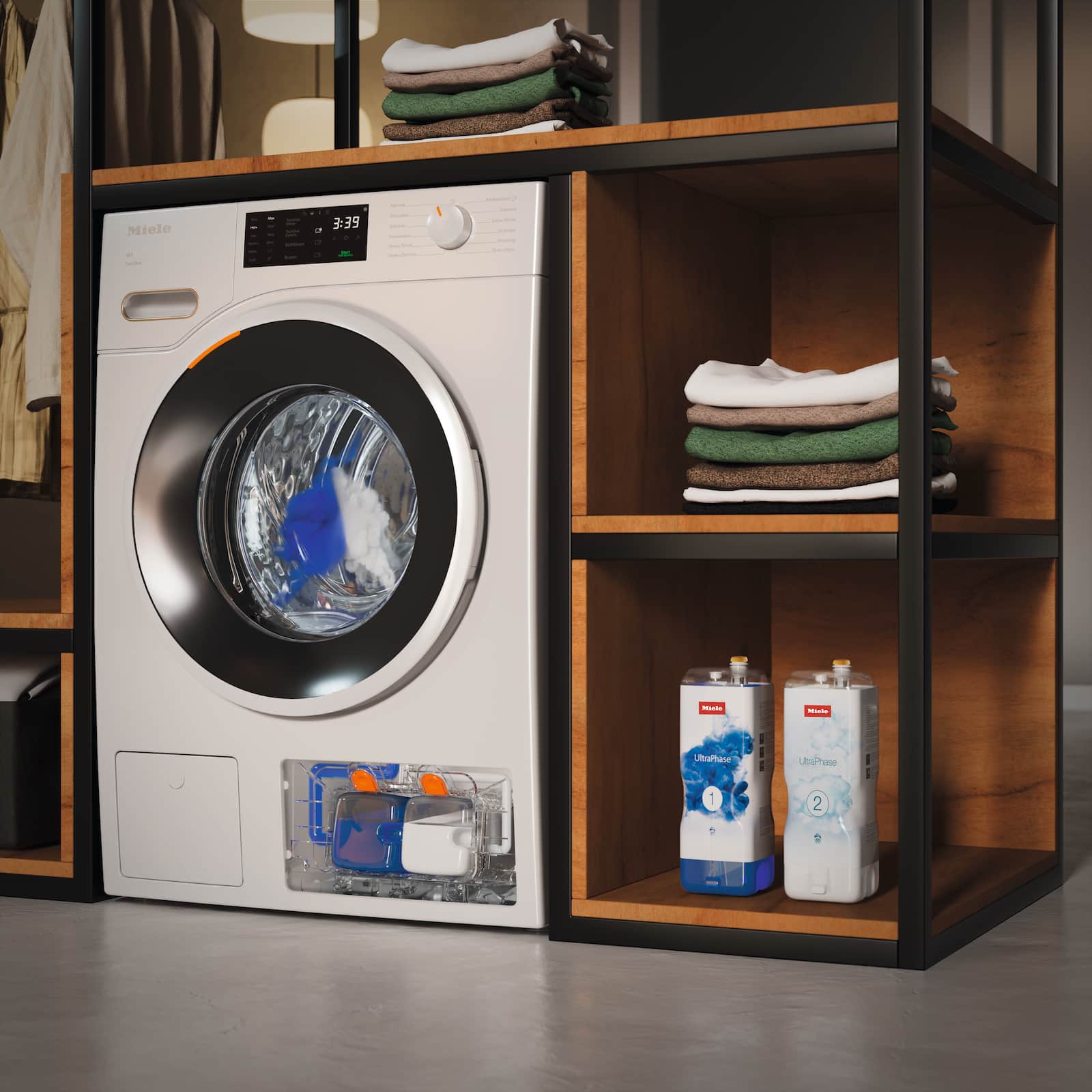 Lavadora de Carga Frontal 9 kg 1600 rpm Dosificación Automática WiFi Blanco