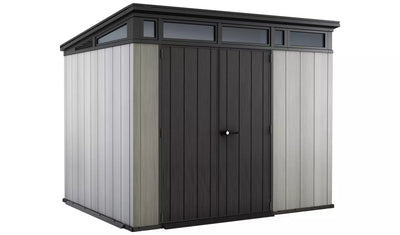 Keter Artisan Caseta de Jardín de Plástico Doble Puerta