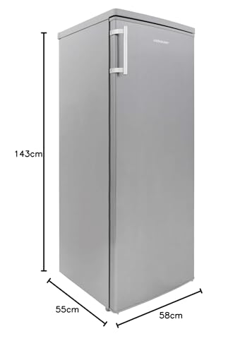 Cookology Frigorífico Vertical Alto 240 L 143 cm Inox
