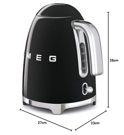 Smeg Hervidor Eléctrico Estilo Retro 1,7 L Negro