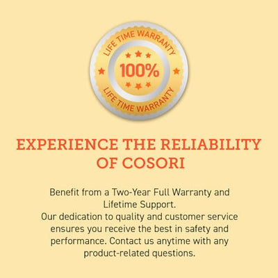 COSORI TwinFry Freidora de Aire Doble 10 L Convertible 8 en 1