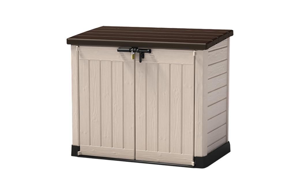 Keter Store-It-Out Max Caseta de Almacenamiento 145,5x82x125 cm Beige/Marrón