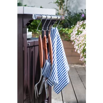 Keter Unity XL Mesa Auxiliar para Barbacoa 134x51,7x89,6 cm Gris