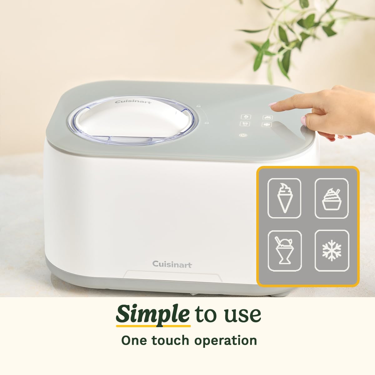 Cuisinart FreezeEase Heladera y Gelatera Autorrefrigerante