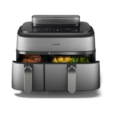 Philips Serie 5000 Freidora de Aire Doble con Vapor 9 L RapidAir Plus
