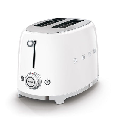 Smeg Set Hervidor 1,7 L y Tostadora 2 Rebanadas Estilo Retro Blanco