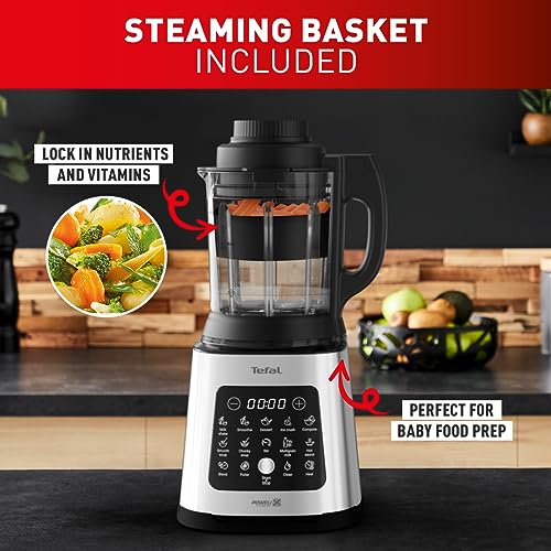 Tefal PerfectMix Cook Batidora de Vaso y Sopera 2 L 10 Programas