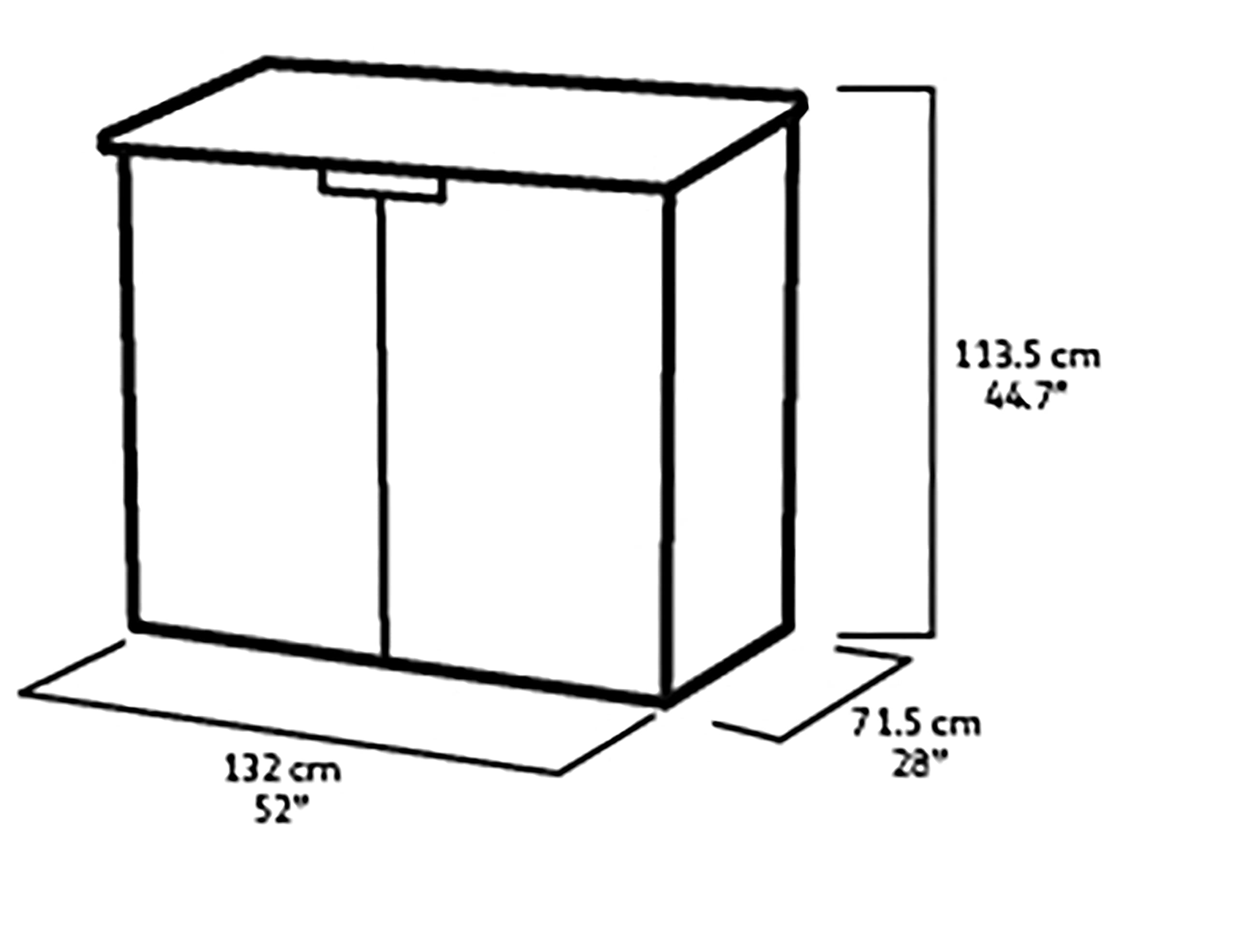 Keter Store-It-Out Nova Caseta de Almacenamiento 32x71,5x113,5 cm Gris