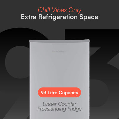 Cookology Frigorífico Bajo Encimera 93 L Plata