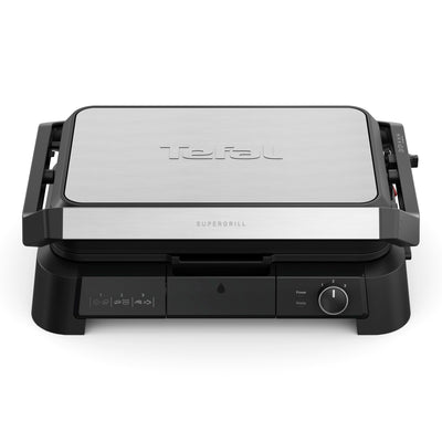 Tefal SuperGrill 3 en 1 XL Grill Eléctrico de Interior Temperatura Ajustable