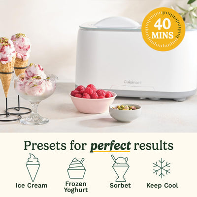 Cuisinart FreezeEase Heladera y Gelatera Autorrefrigerante