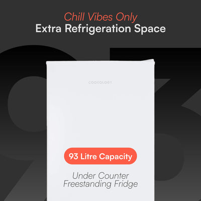 Cookology Frigorífico Bajo Encimera 93 L Blanco