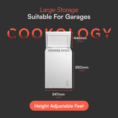 Cookology Congelador Horizontal 99 L Blanco