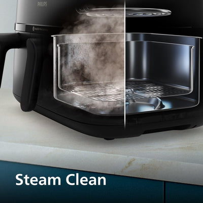 Philips Serie 5000 Freidora de Aire Doble con Vapor 9 L RapidAir Plus