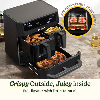 Cuisinart Tri Zone Freidora de Aire y Horno 13,6 L 3 Zonas Sin PFAS