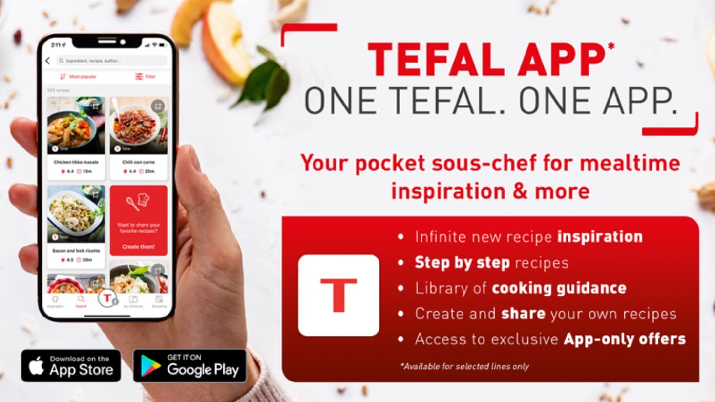 Tefal Turbo Cuisine Olla Multifunción a Presión 10 en 1 4,8 L 1000 W