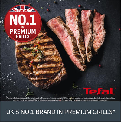 Tefal OptiGrill Plus XL Grill Eléctrico 9 Programas con Sensor de Cocción