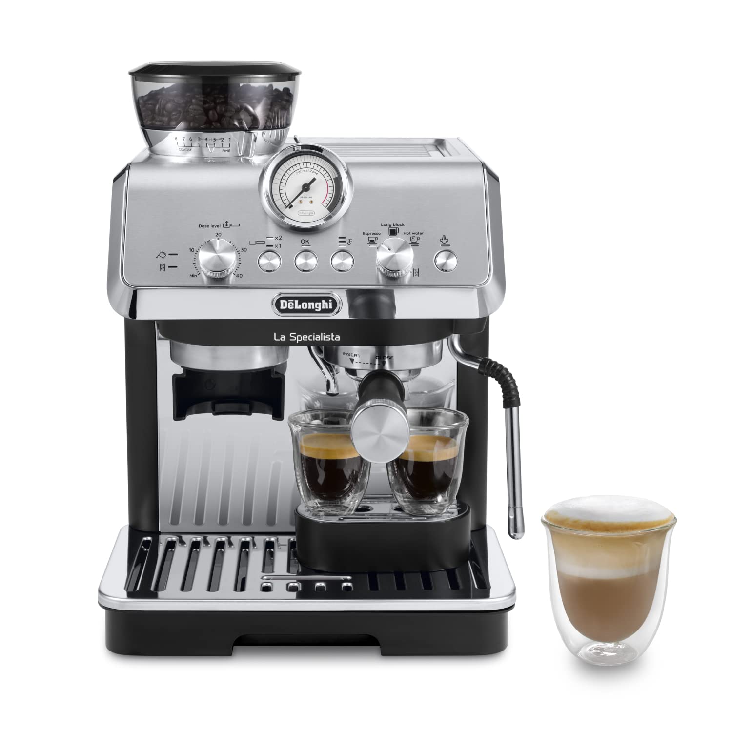 De'Longhi La Specialista Cafetera Espresso Manual de Metal