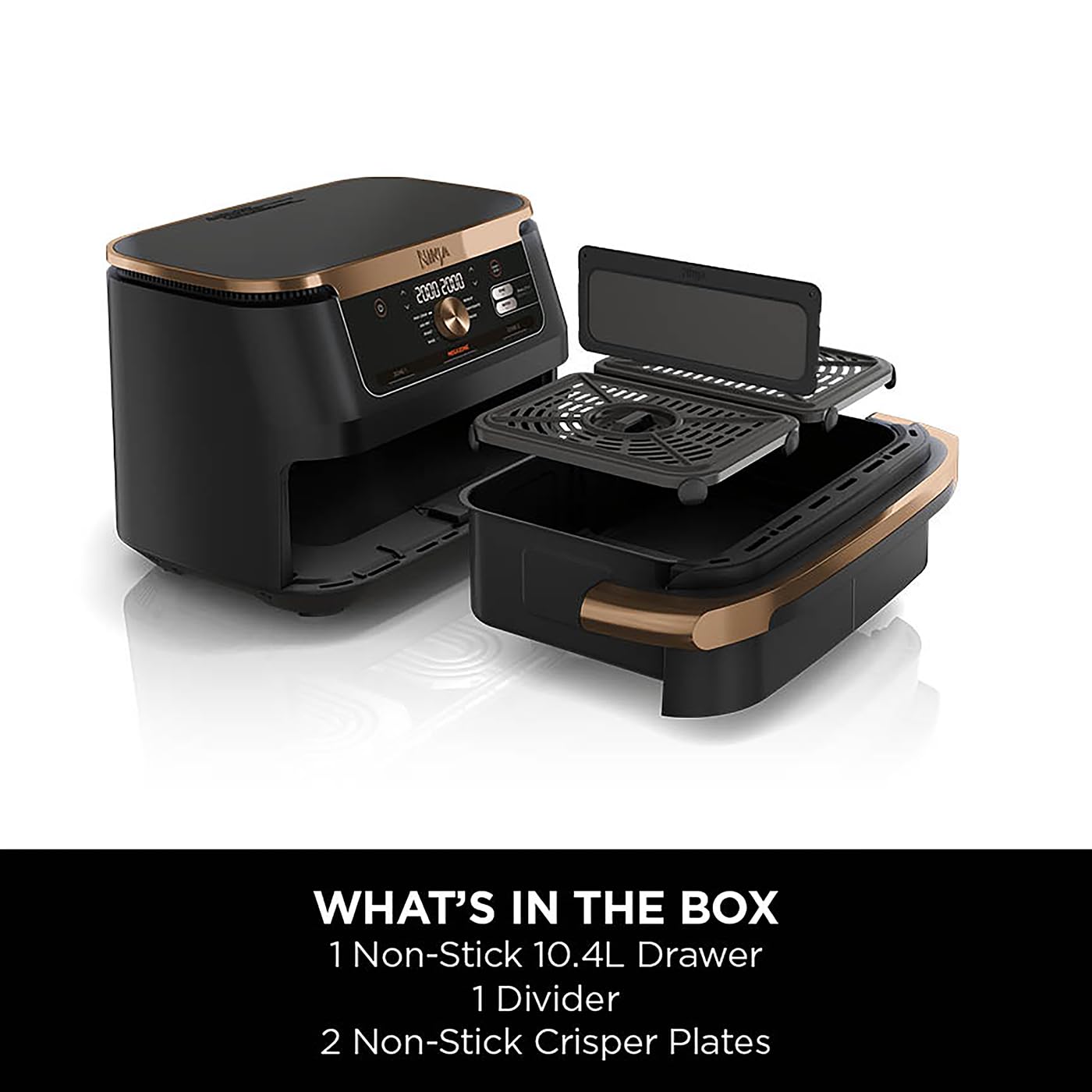Ninja Foodi FlexDrawer Freidora de Aire Doble 10,4 L 7 en 1