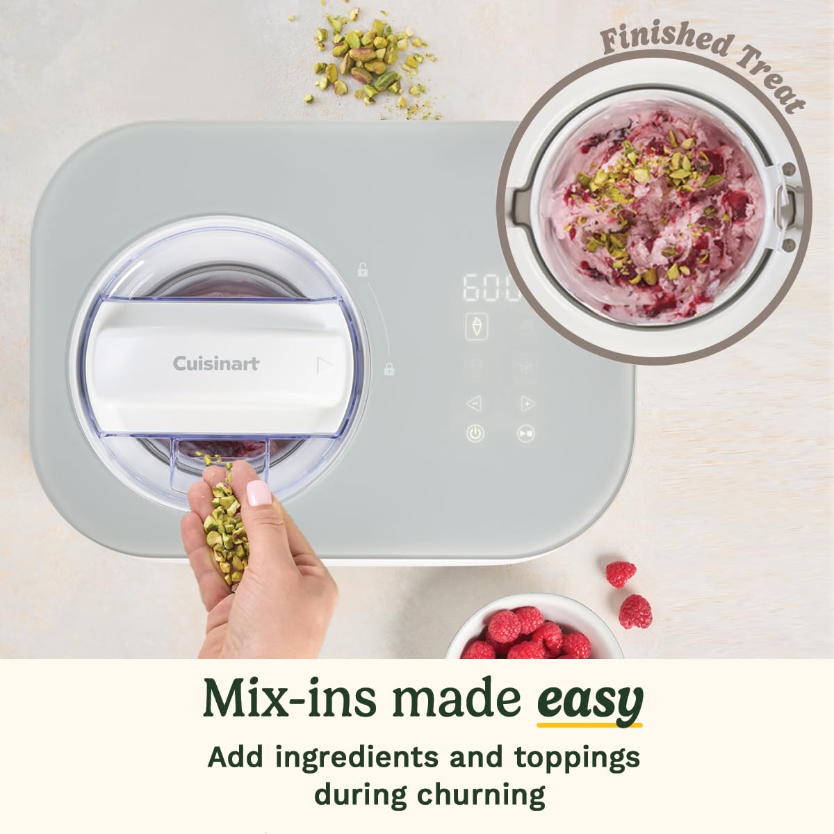 Cuisinart FreezeEase Heladera y Gelatera Autorrefrigerante