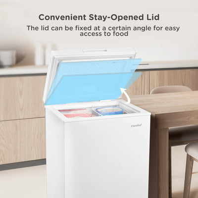 COMFEE' Congelador Horizontal 99 L Convertible Blanco