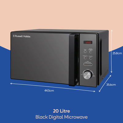 Russell Hobbs Microondas Digital 20 L 800 W Negro 5 Niveles