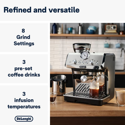 De'Longhi La Specialista Cafetera Espresso Manual de Metal