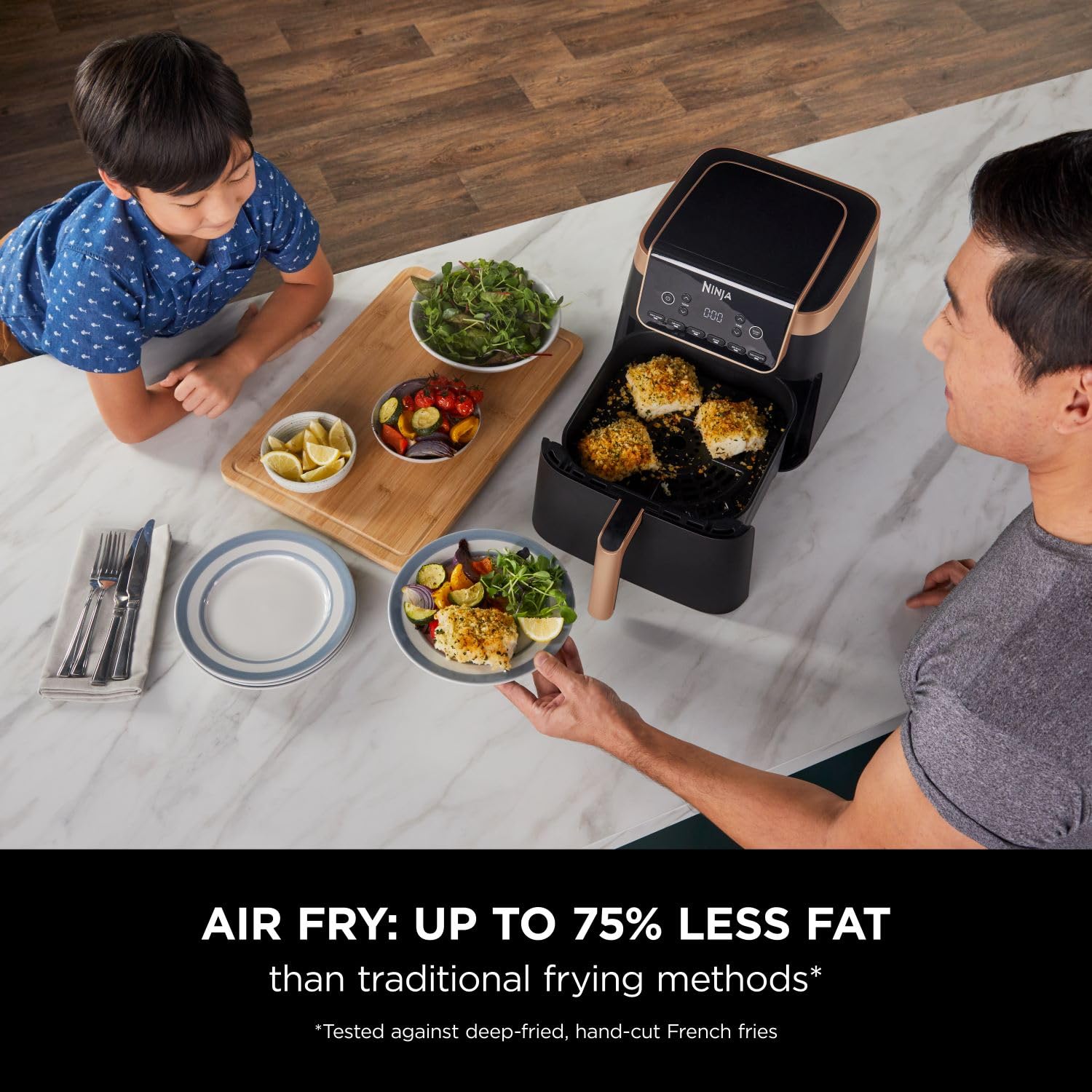 Ninja MAX PRO Freidora de Aire 6,2 L Cubeta Única Asar Hornear