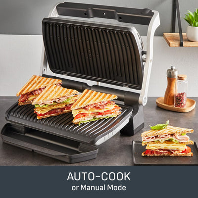 Tefal OptiGrill Plus XL Grill Eléctrico 9 Programas con Sensor de Cocción