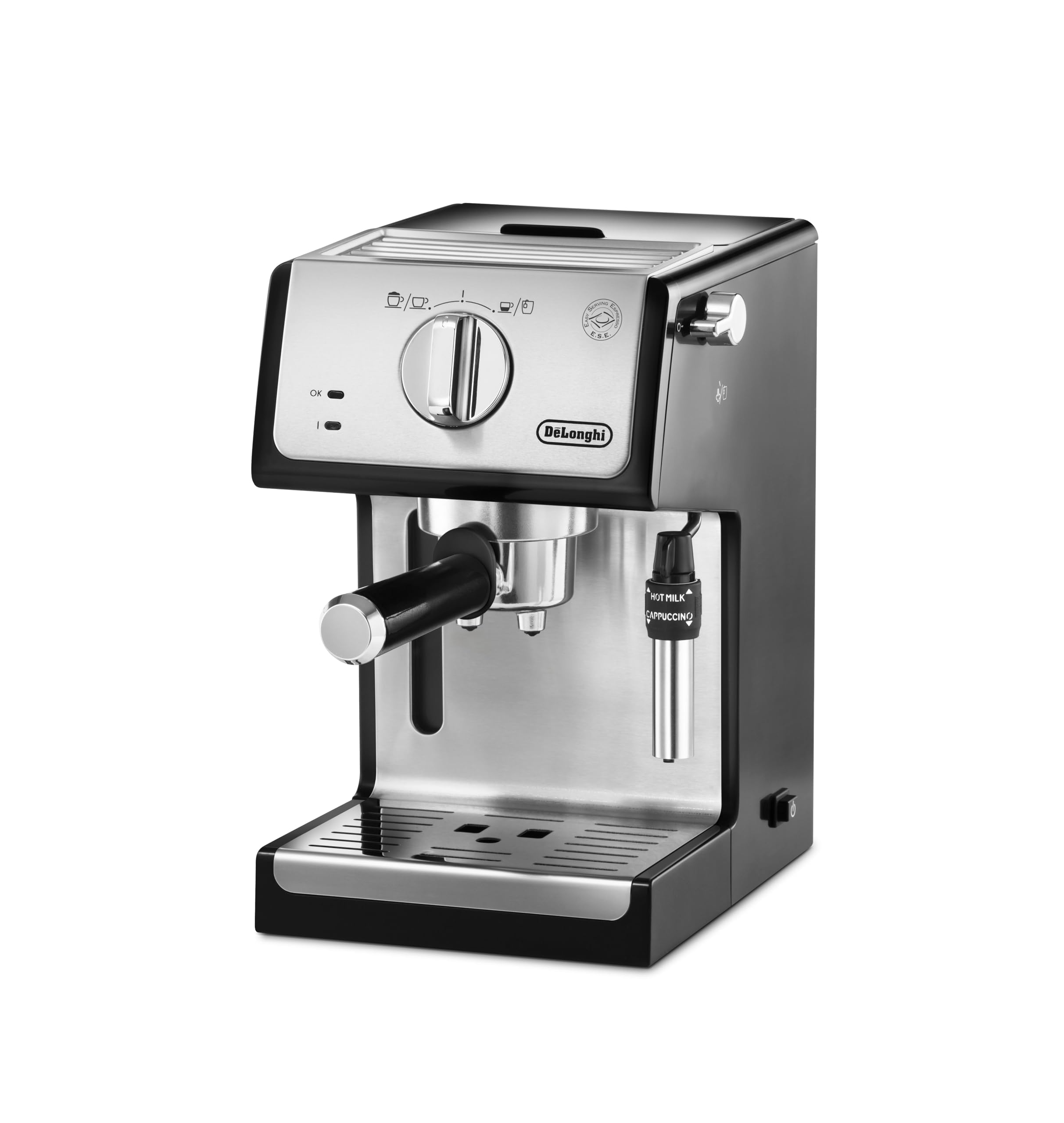 De'Longhi Cafetera Espresso Manual Café y Cappuccino Negro